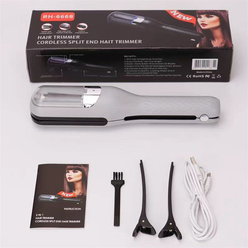 Silver Mini - Automatic, Hair Repair Split End Remover Trimmer For Dry, Splitting, Damaged And Brittle Split Ends, Men And Women Hair Styling Beauty Tool