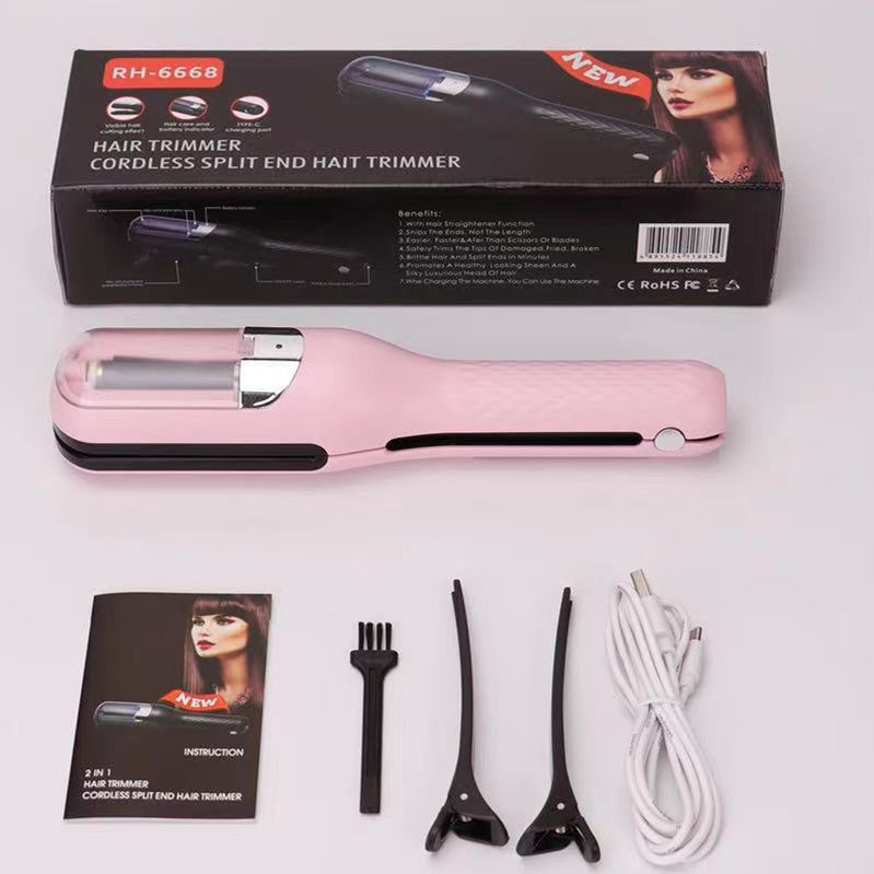 Pink Mini - Automatic, Hair Repair Split End Remover Trimmer For Dry, Splitting, Damaged And Brittle Split Ends, Men And Women Hair Styling Beauty Tool