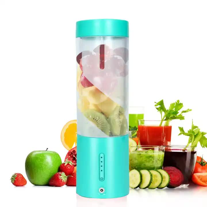 Blue Portable Juicer - Magnetic Charging Fresh Juice Blender Multifunctional Ice Crushing Fruit Mixer