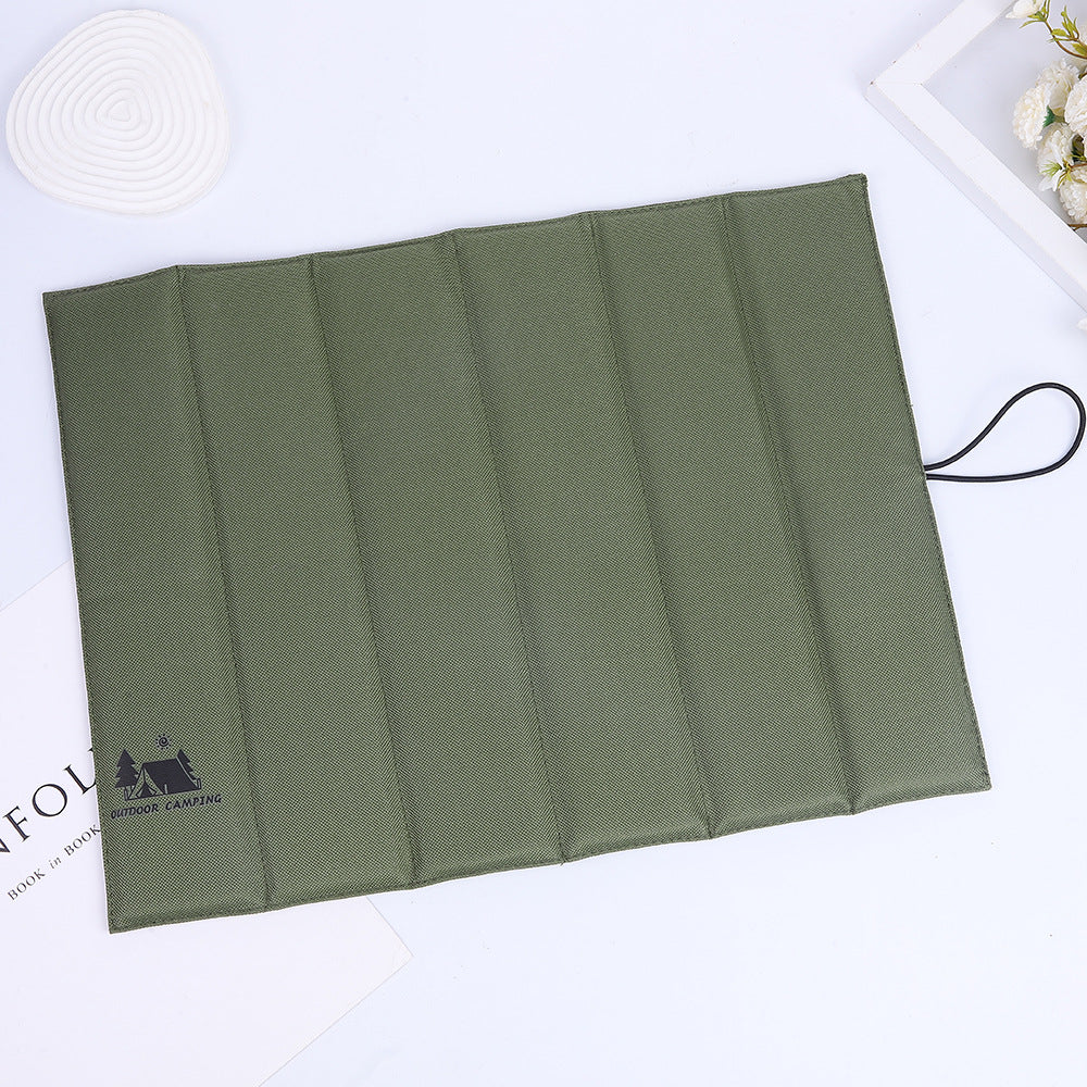 3PCS Green Portable Outdoor Folding Seat Cushion - 42cm x 32cm for Camping and Hiking