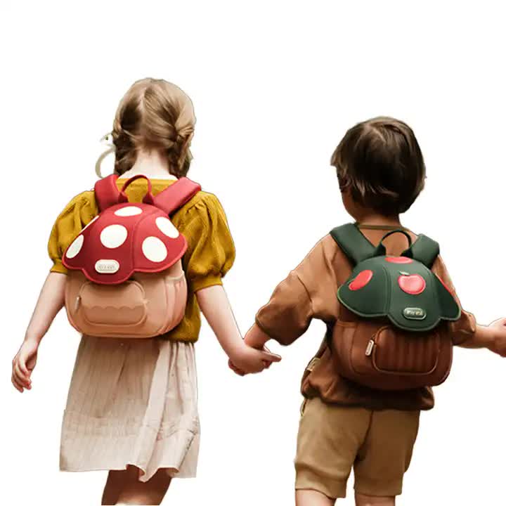 Red New Kids Cartoon Backpack – Lightweight, Personalized School Bag for Toddlers and Preschoolers –