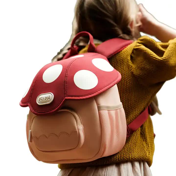 Red New Kids Cartoon Backpack – Lightweight, Personalized School Bag for Toddlers and Preschoolers –
