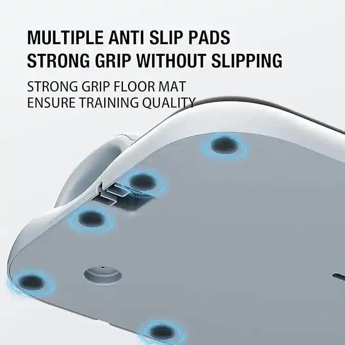 Grey 6-in-1 Multifunctional Fitness Board ??Ab Wheel, Automatic Rebound, Fat Burning and Core Strengthening Home Workout Equipment