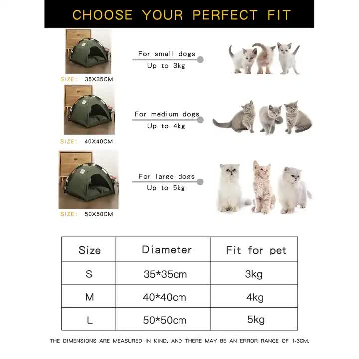 S Green Foldable Breathable Summer Pet Tent with Cooling Mat Portable Outdoor and Indoor Pet Shelter