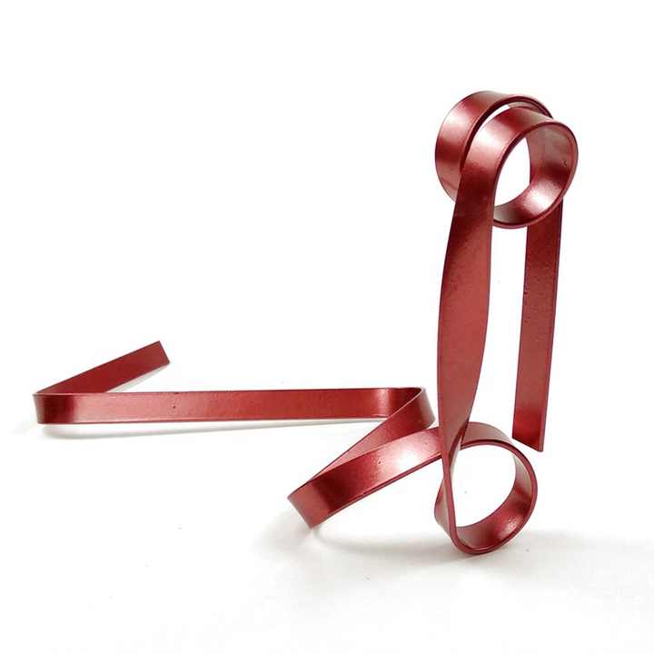 Black Modern Ribbon Wine Bottle Holder - Creative Floating Wine Rack for Home and Bar D?cor