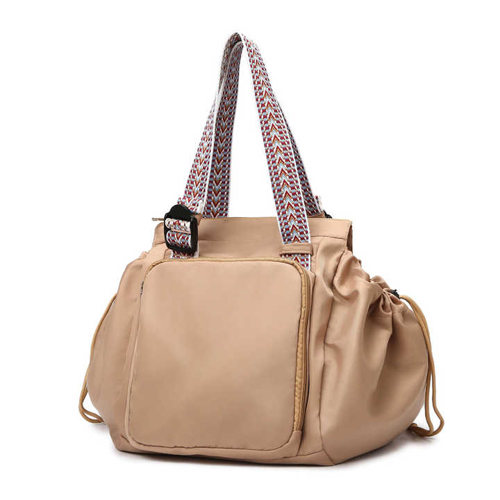 Beige Convertible Multifunctional Baby Cradle Travel Bag ??Women?? Backpack, Shoulder Bag, Mummy Bag with Expandable Storage