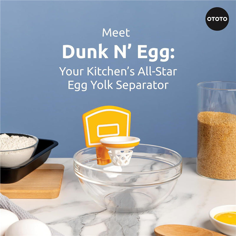 Dunk N??Egg - Fun and Innovative Basketball-Themed Egg Yolk Separator for Your Kitchen