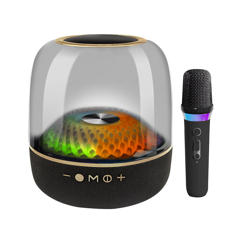 LP90 Black 360? Bluetooth Home Theater Speaker With One Microphone - LED Light Effect, 120W Surround Sound