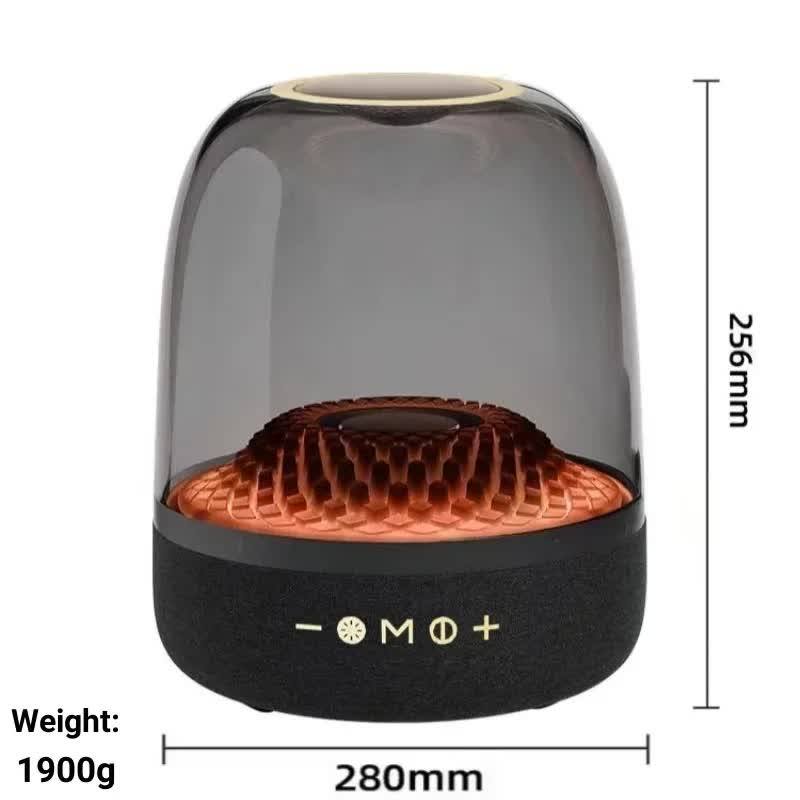 LP90 Black 360? Bluetooth Home Theater Speaker With One Microphone - LED Light Effect, 120W Surround Sound