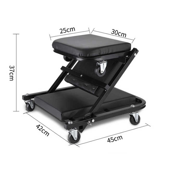 Heavy-Duty 36-Inch Mechanic Creeper - Multi-Functional Repair Board with Adjustable Height for Car M