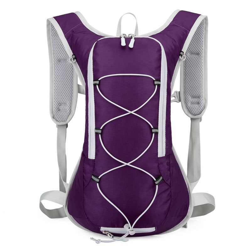 Purple Outdoor Sports Backpack for Running, Hiking, and Cycling - Lightweight and Waterproof(The product does not include a kettle)