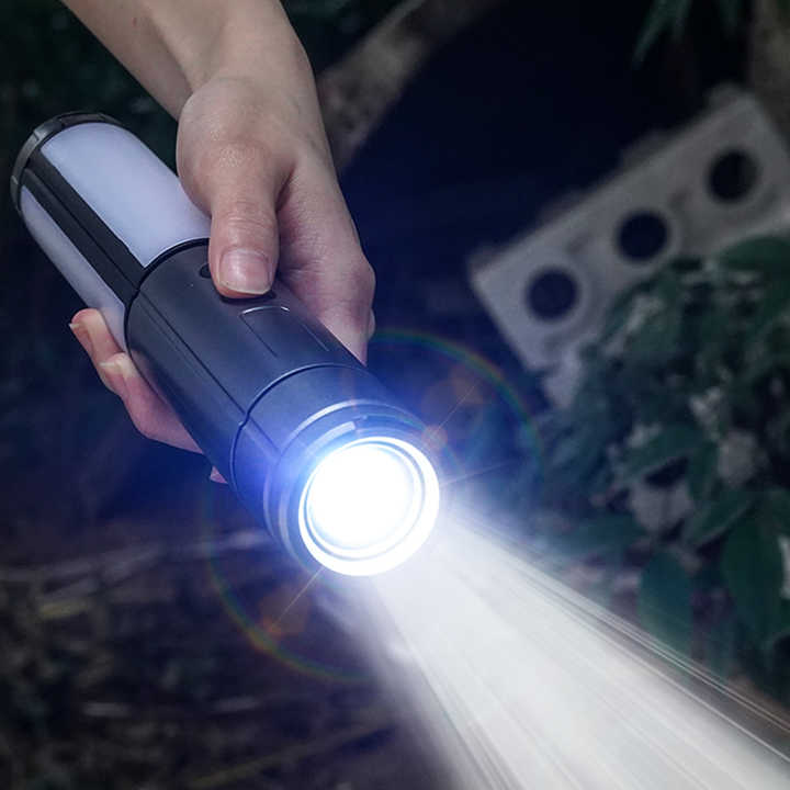 Multifunctional Telescopic Camping Lantern ??Portable LED Light with Adjustable Height and USB-C Charging (Up to 51.8 cm)