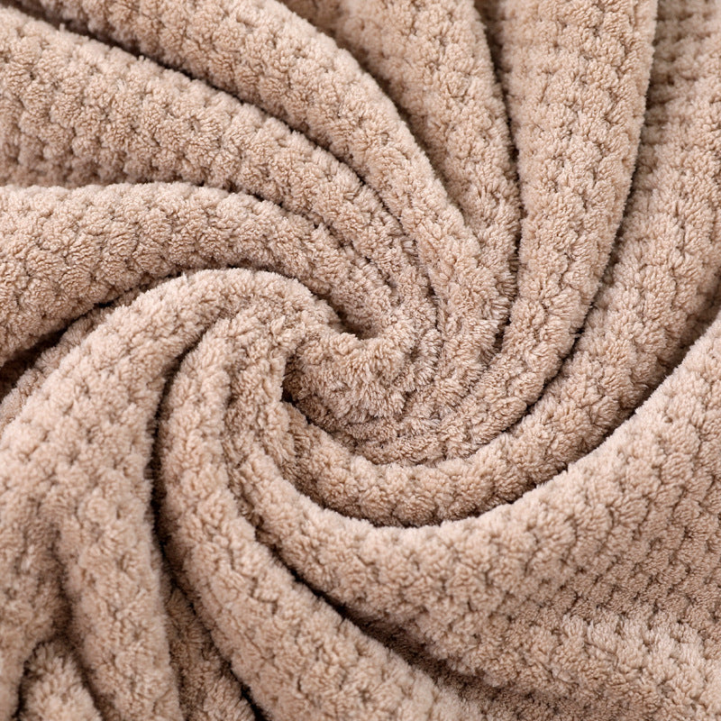 Pink Luxury White Bath Towel and Hand Towel Set - Ultra Soft and Absorbent