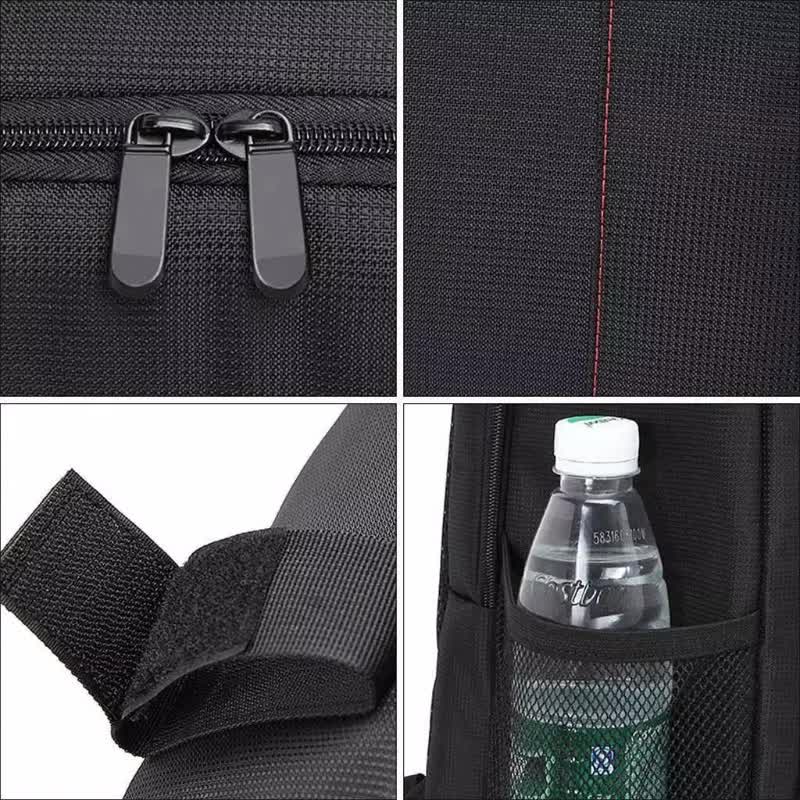 Orange Lining Water-Resistant DSLR Camera Backpack with Tripod Holder, Lightweight and Spacious Photography Bag for Outdoor Use(Camera and accessories