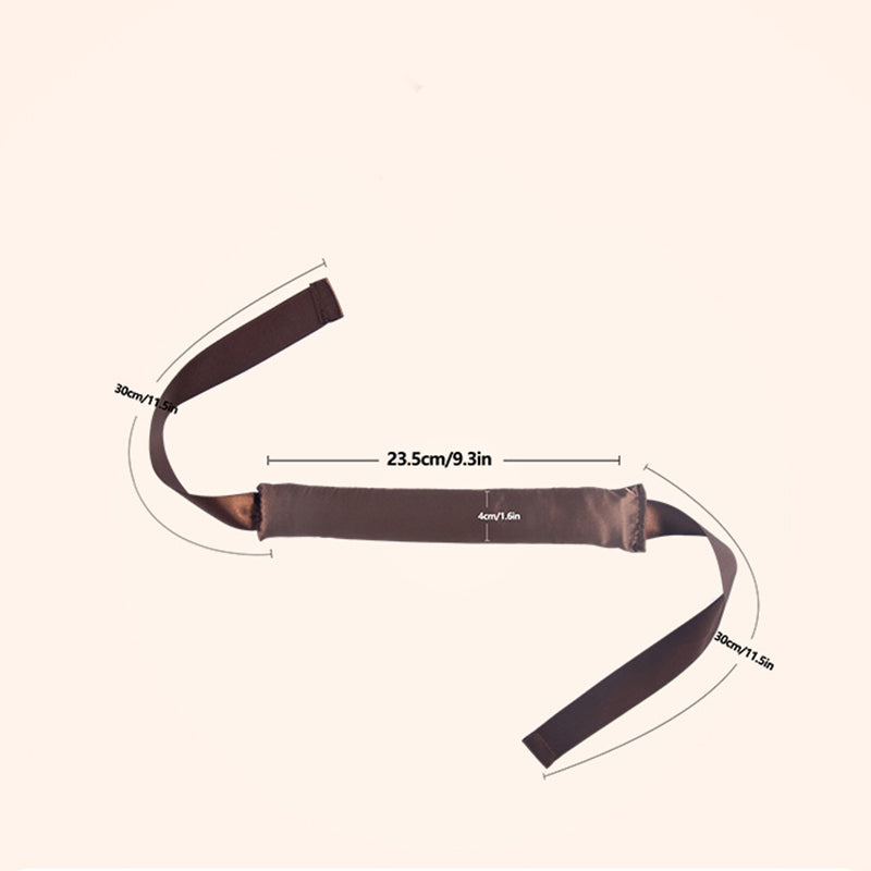 Brown 3 Sticks No-Heat Hair Curling Ribbon Kit - Silk Ribbon Curling Wand for Sleep-in Styling