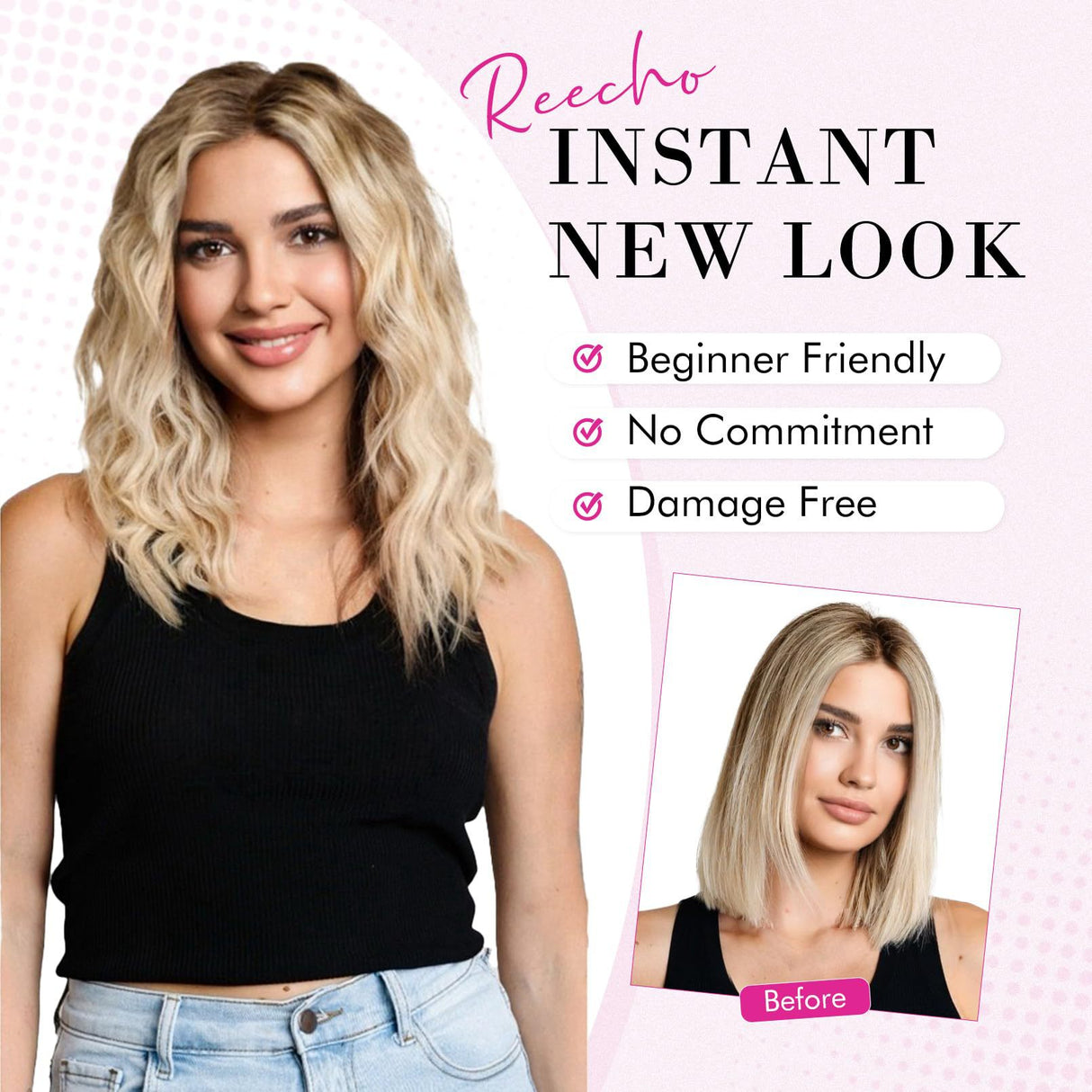 Coffee 12-Inch Clip-in Wavy Hair Extensions - 4-Piece Set, Easy to Apply, Instant Volume Boost