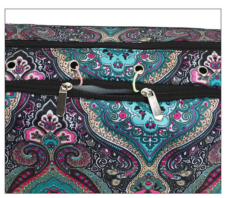 Leaf pattern Multi-Functional Crochet Hook and Yarn Storage Bag - Convenient Carrying Case for Crochet, Knitting Tools, and Yarn, with Stylish Pattern