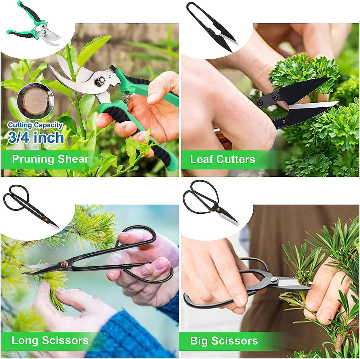 24-Piece Bonsai Tree Tool Kit for Gardening Starters ??Complete Bonsai Care Set with Organizer Bag