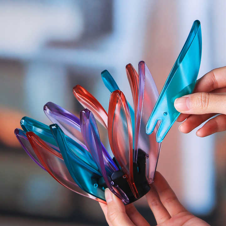 V60 Pour Over Coffee Dripper - Heat Resistant Brew Filter Cone - Orange(Black Base)