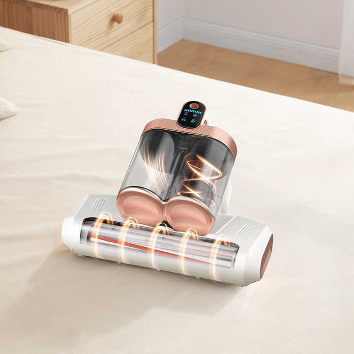 LF-LP018 Ourple Cordless Mite Vacuum Cleaner with LED Display - Powerful 120W Cleaning