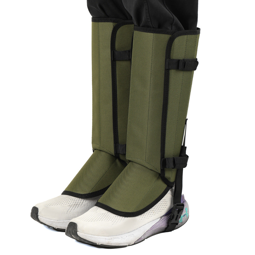 Outdoor Anti-Snake Bite Leg Guards - Hiking Camping Knee Protectors, Snow Shoe Covers, Leg Sleeves, Green