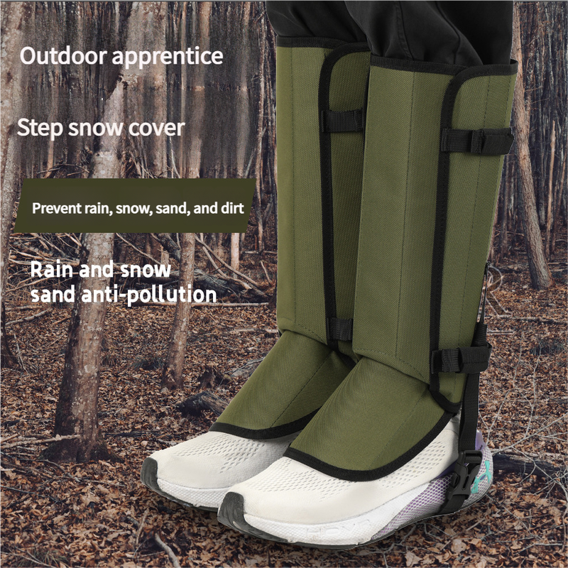 Outdoor Anti-Snake Bite Leg Guards - Hiking Camping Knee Protectors, Snow Shoe Covers, Leg Sleeves, Black