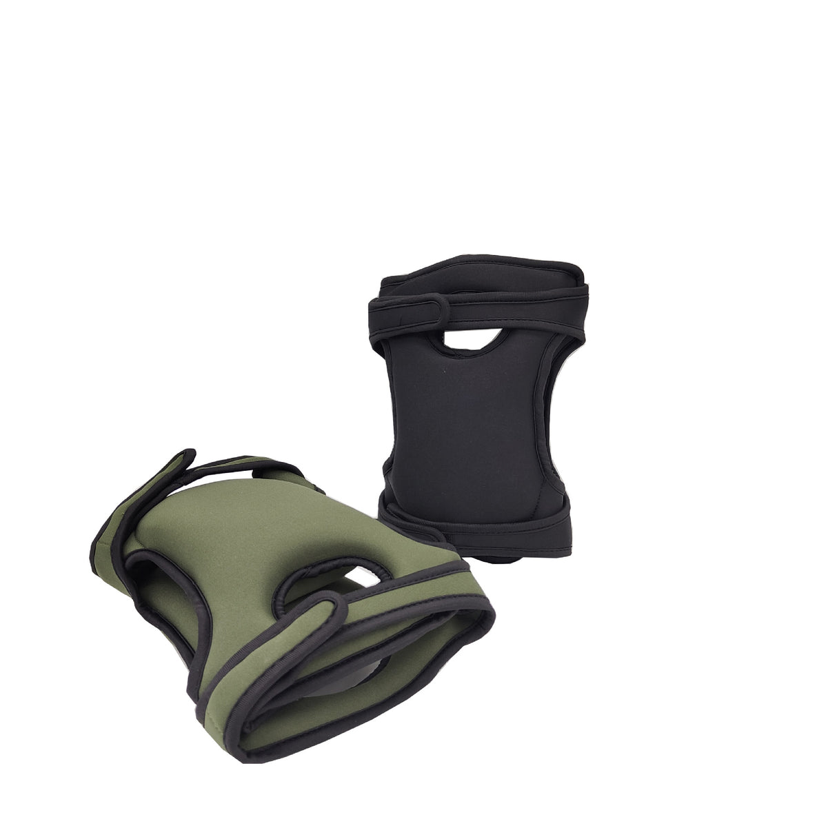 Professional Neoprene Garden Knee Pads - Adjustable Elastic Cushioned Protection for Gardening, Flooring, Housework and Outdoor Landscaping - Black 2 Pairs