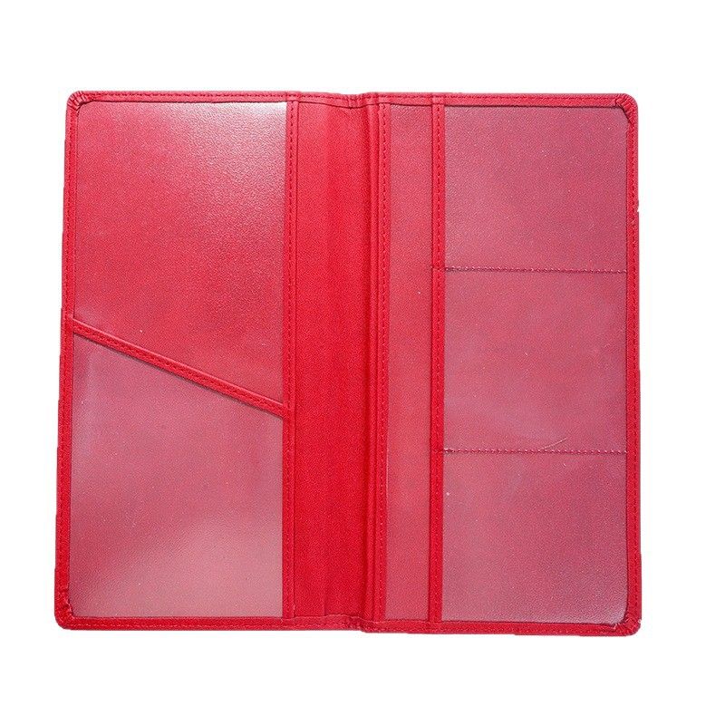 3 Pcs Premium PU Leather Car Registration and Insurance Holder - Slim Auto Document Organizer, Driver's License Wallet and Travel Passport Folder - Sky Blue