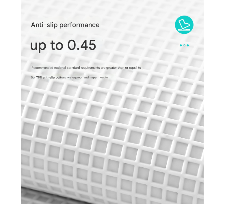 Blue Stone Bath Mat - Super Absorbent, Non-Slip Bathroom Floor Mat - 50x80cm