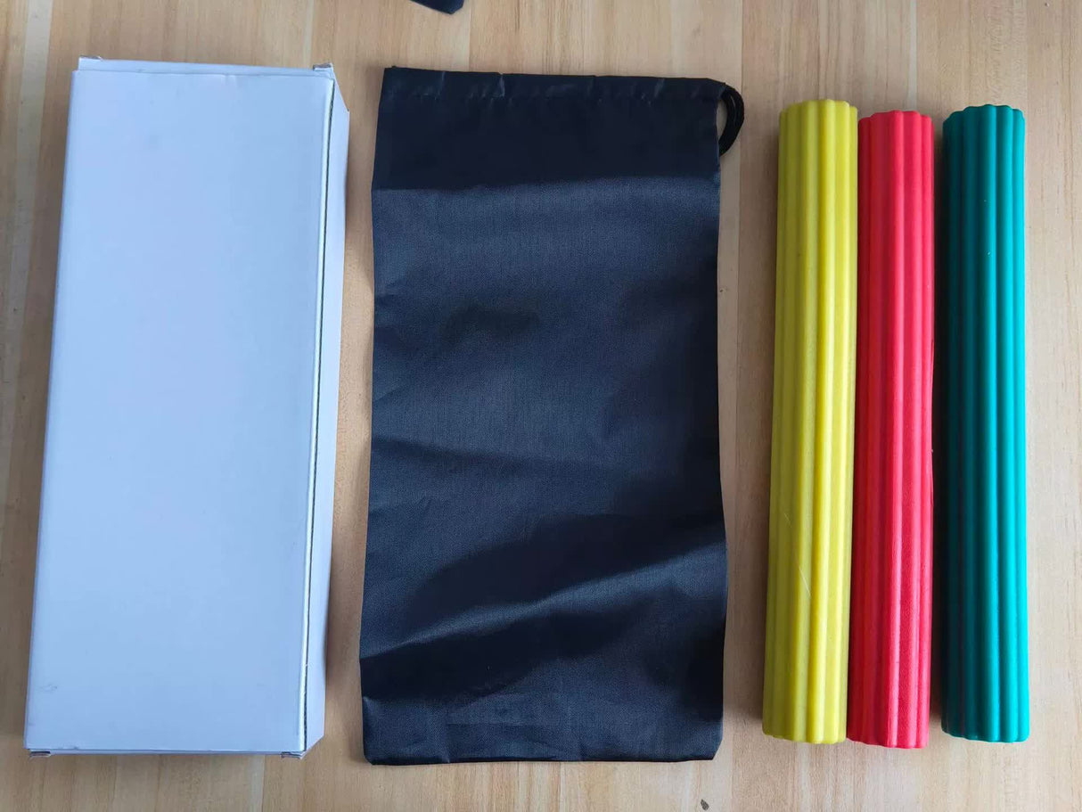 Multifunctional Resistance Bar Set | Yoga Fitness Toning Tool, Muscle Relaxation, Grip Strength Improvement | 3-Piece Set with Stretching and Recovery Features (5LB?10LB?15LB)