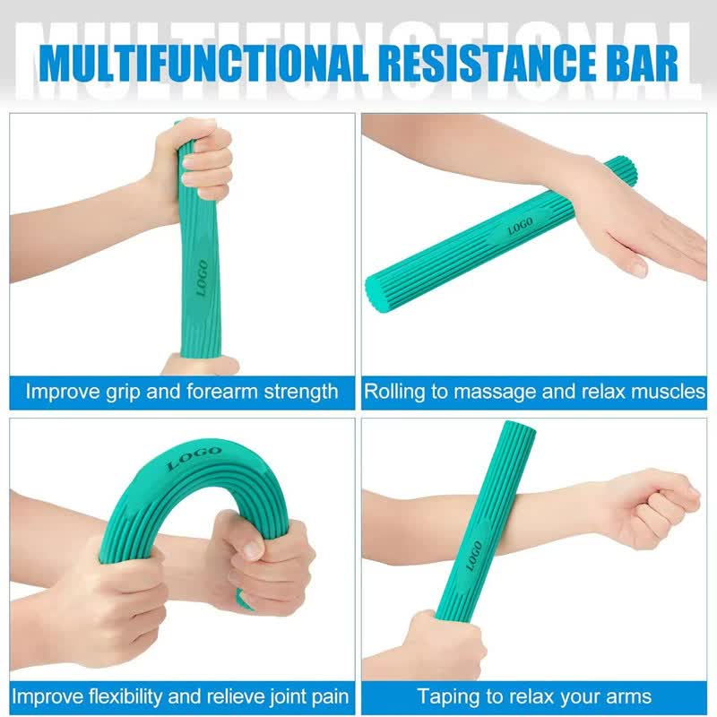 Multifunctional Resistance Bar Set | Yoga Fitness Toning Tool, Muscle Relaxation, Grip Strength Improvement | 3-Piece Set with Stretching and Recovery Features (5LB?10LB?15LB)