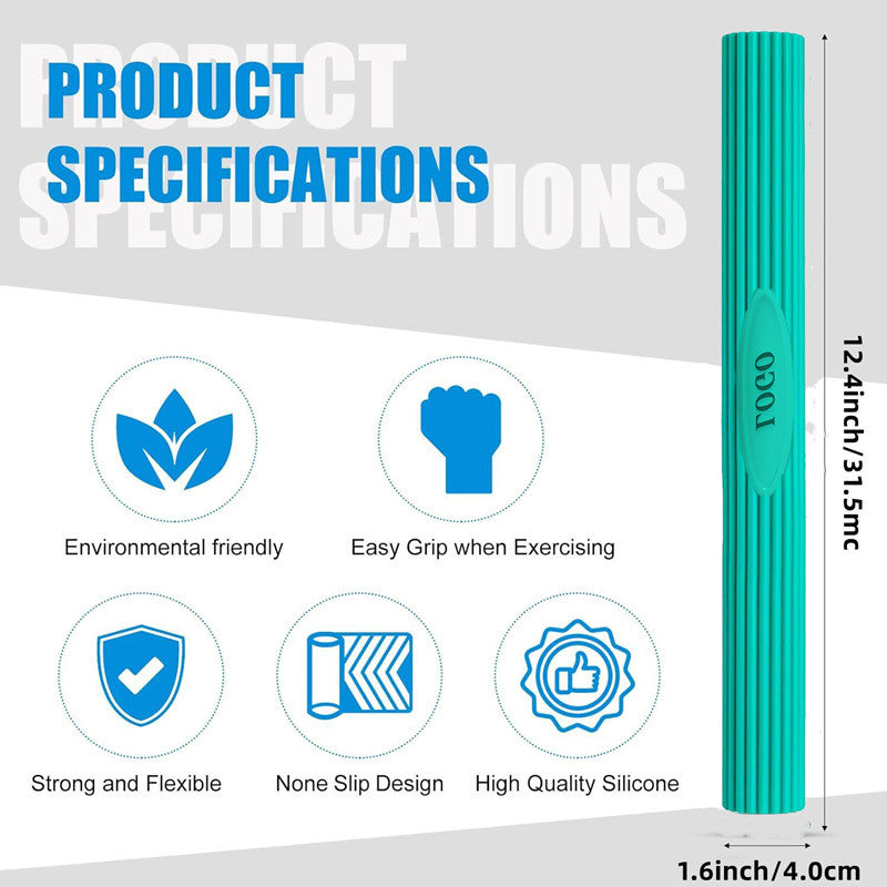 Multifunctional Resistance Bar Set | Yoga Fitness Toning Tool, Muscle Relaxation, Grip Strength Improvement | 4-Piece Set with Stretching and Recovery Features (5LB?10LB?15LB?25LB)