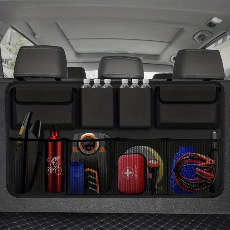 Multifunctional Car Backseat Organizer, Hanging Storage Bag with Multiple Pockets for Car Essentials ??88x46cm