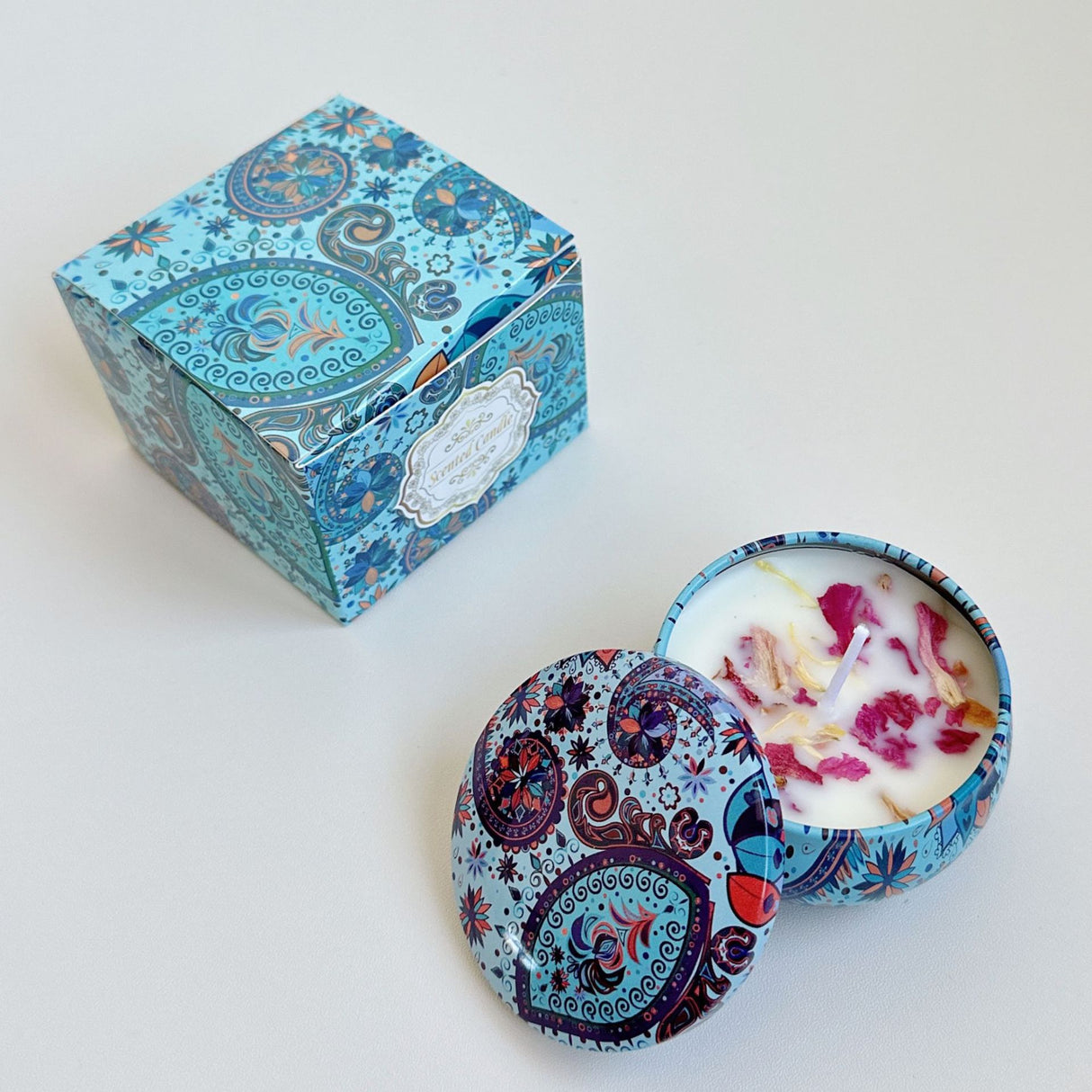 Small Scented Candle Set - 4 Soy Wax Candles, Travel Candle Set (Black Cherry)