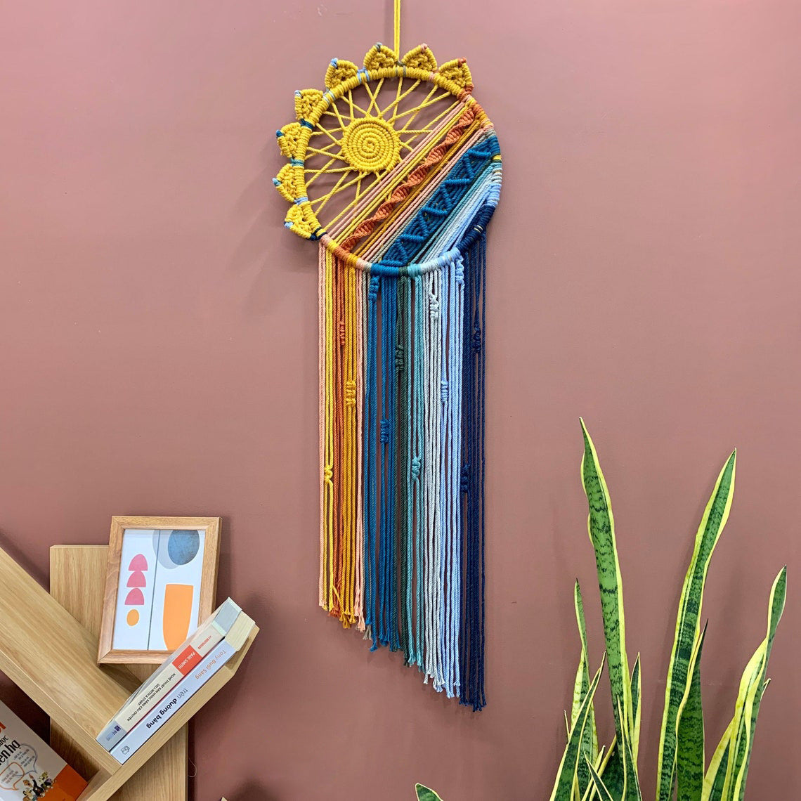 Colorful Tassel Dream Catcher - Bohemian Style Wall Decor (Sun)
