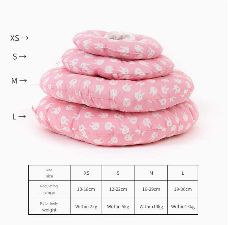 2 pcs Lion Soft Pet Recovery Collar - Comfortable Anti-Lick Cone for Cats & Dogs Size M