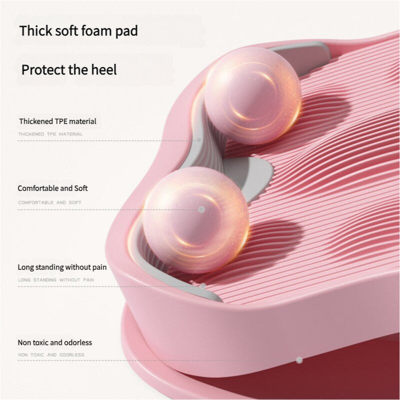 Pink Leg and Calf Stretching Board – Adjustable Yoga and Fitness Stretching Tool for Women