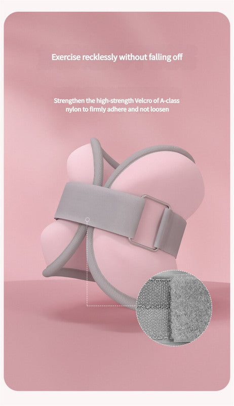 Pink Adjustable Weighted Leg & Wrist Sandbag Set 1kg Each for Fitness, Running, and Dance Training