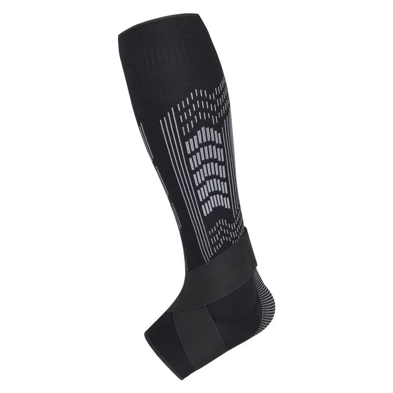 Size M 1 Pair Black Compression Calf Sleeves for Sports – Adjustable Support for Running, Soccer, Hiking & More