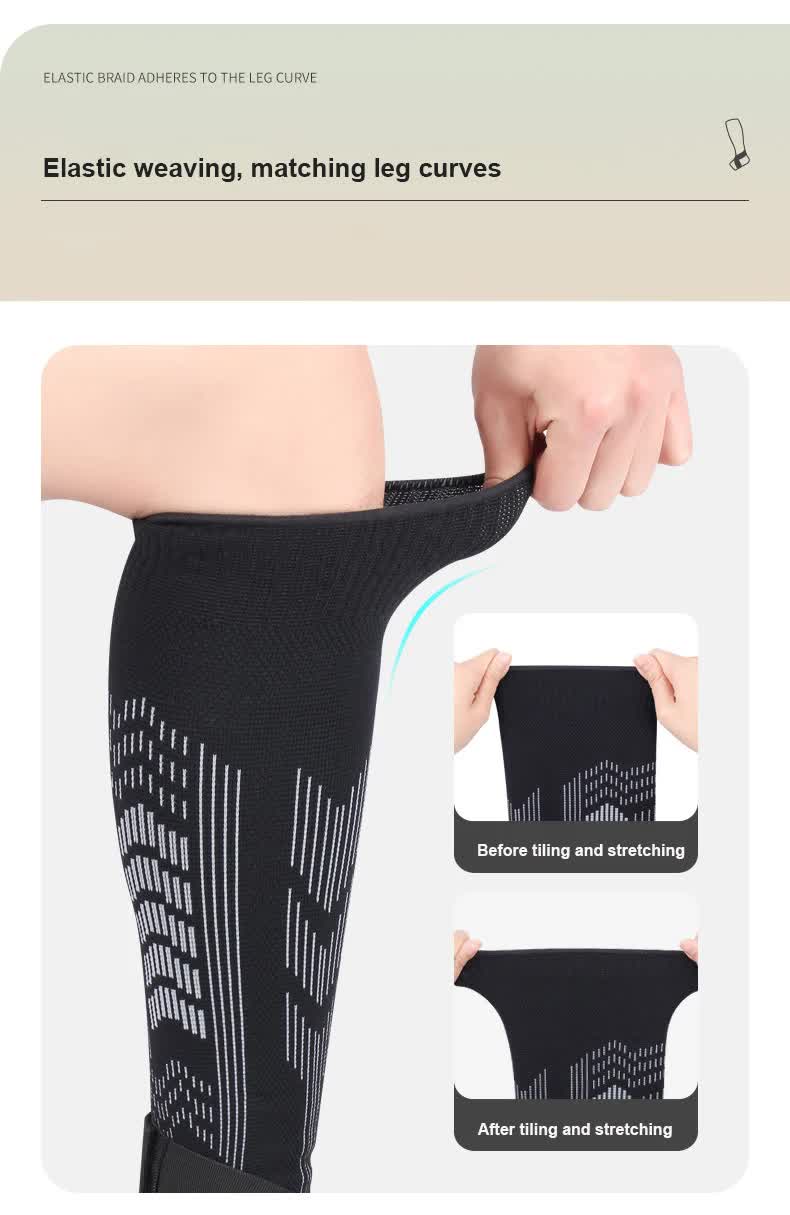 Size M 1 Pair Black Compression Calf Sleeves for Sports – Adjustable Support for Running, Soccer, Hiking & More