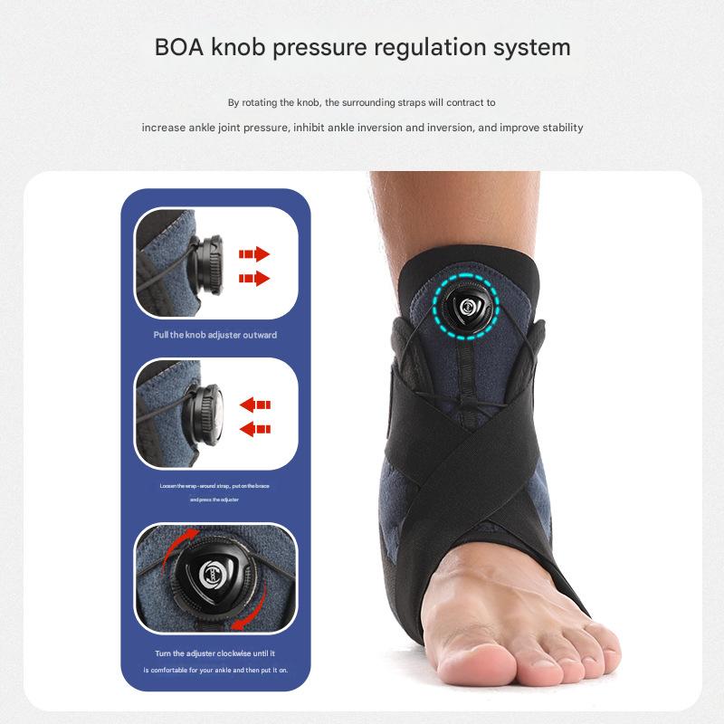 1 Pair Black Pink Adjustable Ankle Brace Compression Support for Running, Sports, and Ankle Recovery