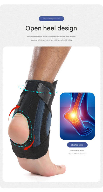 1 Pair Black Pink Adjustable Ankle Brace Compression Support for Running, Sports, and Ankle Recovery