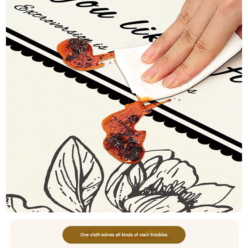 Style C Brown And Beige Premium PVC Tablecloth - Oil & Water Resistant Table Cover for Dining Tables (120 x 180 cm)