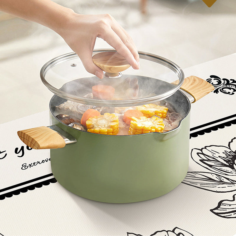 Style C Brown And Beige Premium PVC Tablecloth - Oil & Water Resistant Table Cover for Dining Tables (120 x 180 cm)