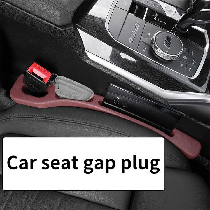 Black Car Seat Gap Filler ??2 Pieces Car Interior Storage Organizer for Front Seat Seam
