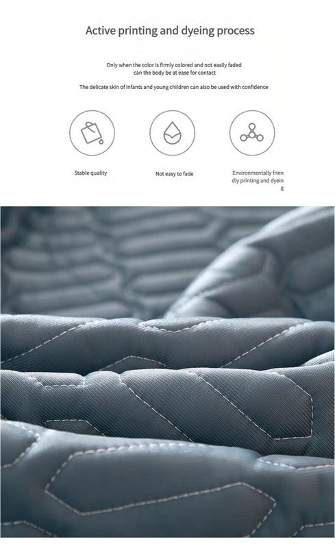 Dark Green Cooling latex texture Pillowcase Set - Latex Feeling, Solid Color, 48x74cm (Pair)