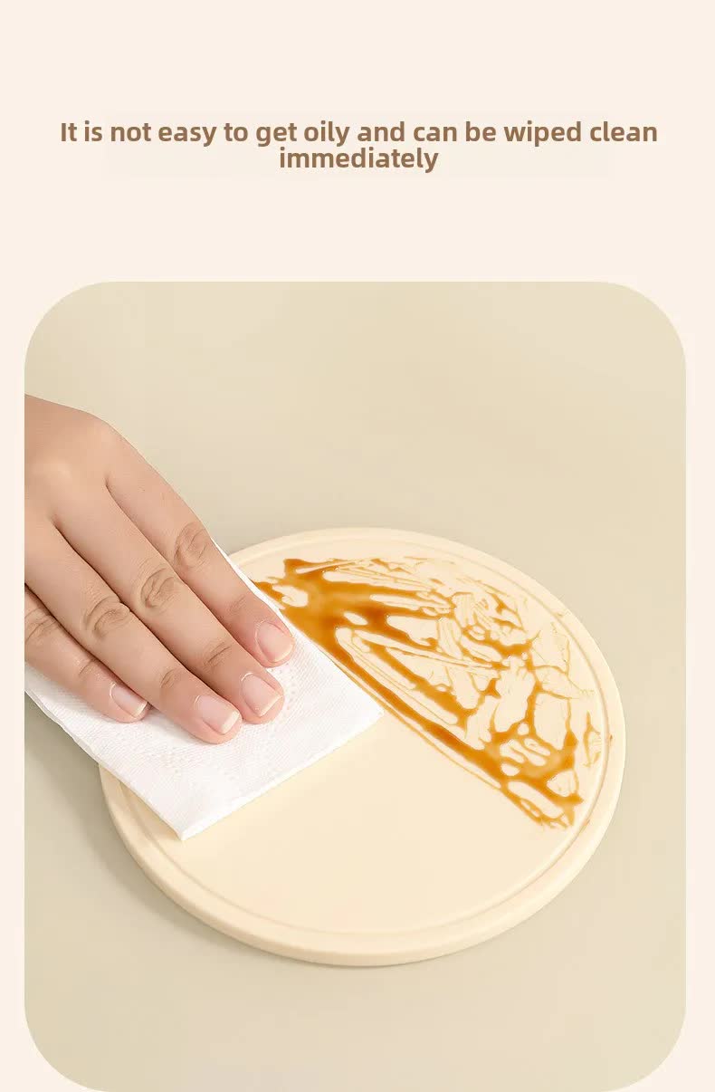 Grey 3 Pcs Premium Silicone Round Heat-Resistant Pad - 20cm Durable Kitchen Pot Mat with Anti-Slip Design