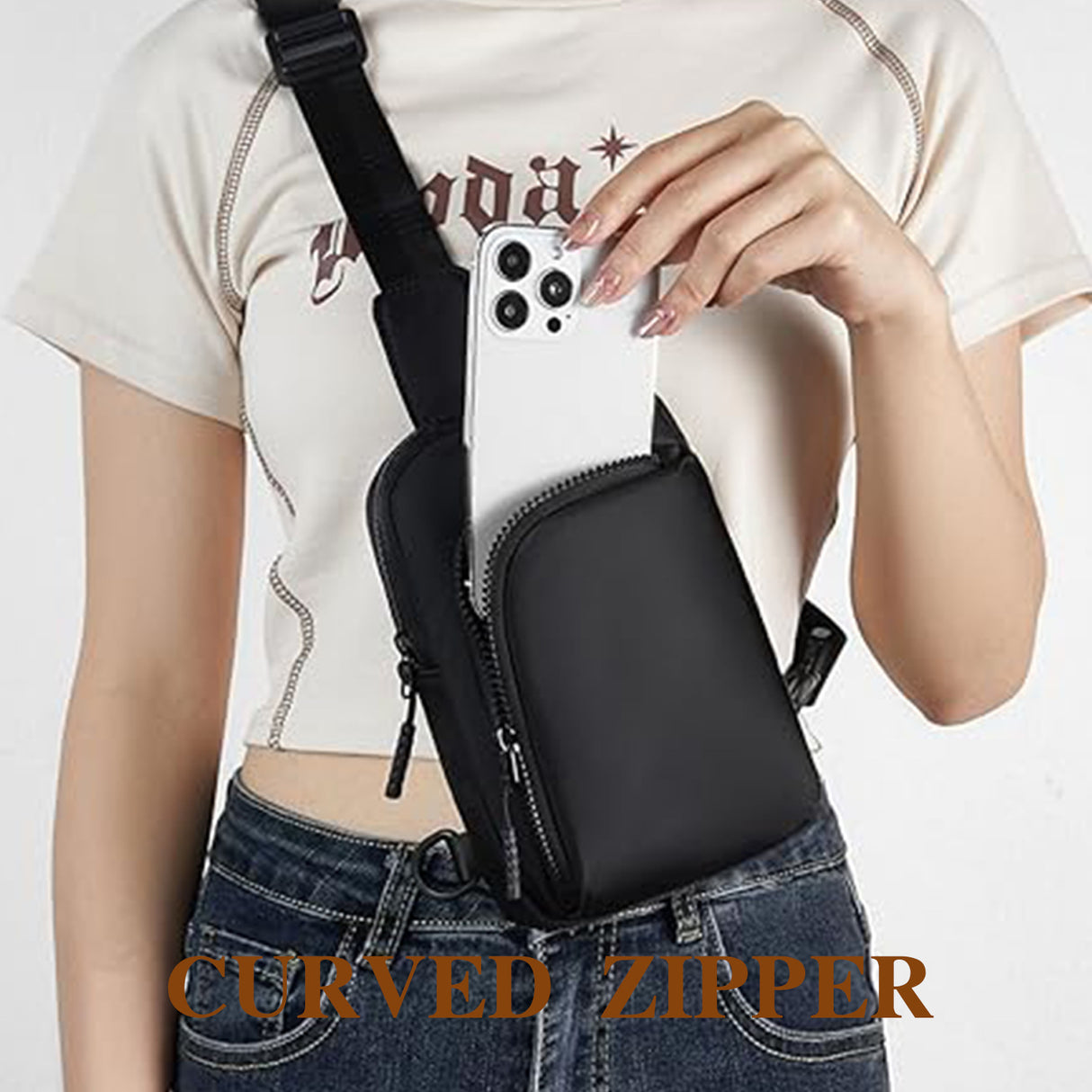 Dark Purple Trendy Waterproof Sling Bag - Lightweight Crossbody Chest Pack, Adjustable Strap
