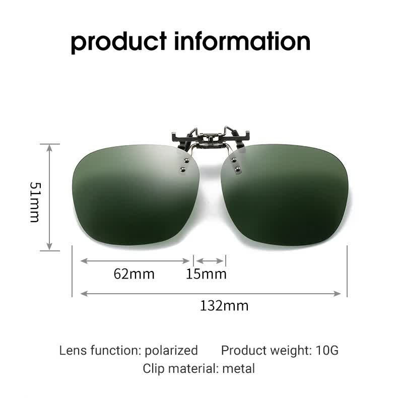 2 Pcs Purple Pink Gradient Color Polarized Clip-On Sunglasses - Day & Night Use, Frameless Polygon Design for Fishing & Driving