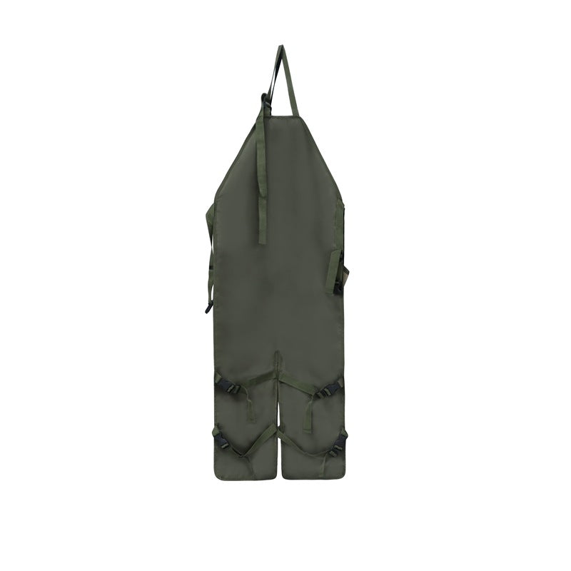 Green And Beige Gardening Leg Apron - Oxford Fabric, Multi-Pocket, Extended Design, 118x45cm, 450g